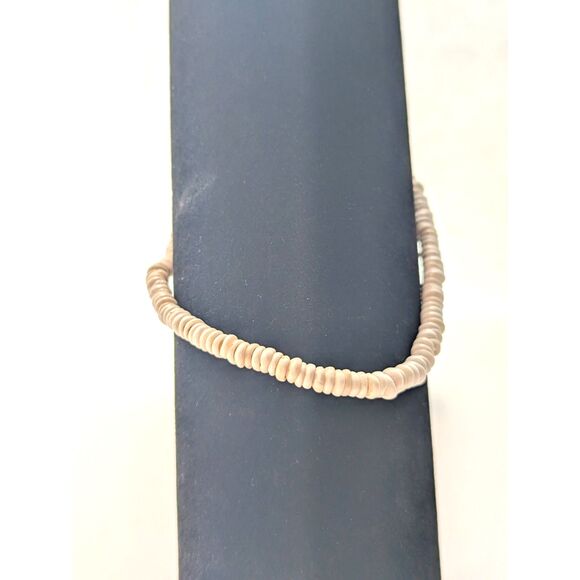 Anklet White Puka Shell Vintage 10 Inch - Picture 6 of 7